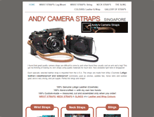 Tablet Screenshot of andycamerastraps.com